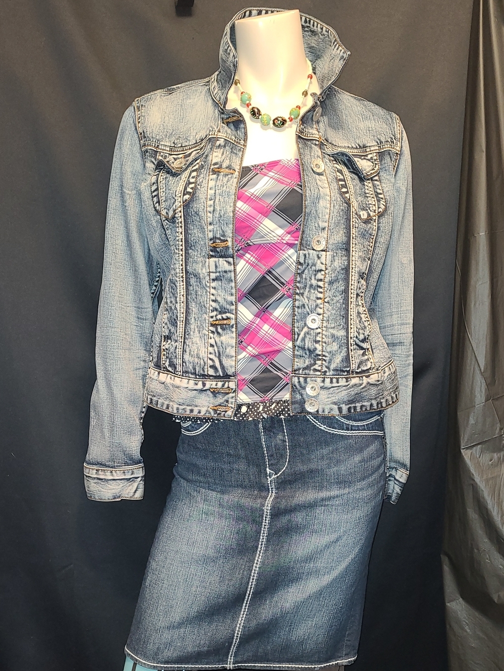 CARRELI JEANS Light Wash Denim Jacket